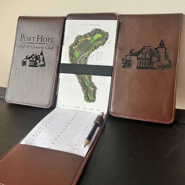 Custom Leather Yardage Book & Score Card Holder